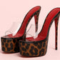 Summer New Women's Thick Bottom, Fine High Heels, Toothed Cool Slippers, Fashion Show, Party, Ultra High Heel Sandals