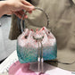 Rhinestones Evening clutch Bag Purses and handbag luxury Designer shoulder bag Shiny Crystal Clutch purse bucket bag
