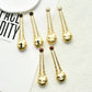 Alloy Gold-Plated Keyhole Pendant Dangle Earrings for Women Fashion Jewelry Brand Show Statement Earrings Accessories