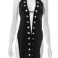 Sexy Women Halter Tank Tops Hollow Metal Hole Backless Lace-Up Sleeveless Wild Skinny Midnight Coquett Hottie Vest