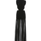 Sexy See Through Long Dress Woman Stand Collar Lace-Up Backless Robe Prom Party High Waist Ruched Elegant Vestidos