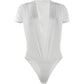 Sexy Wild Bodysuits Woman Summer Trend Deep V-Neck Mini Sleeve Skinny Stretch Hot Girls Hip-Hod Style Classic Tops
