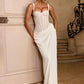 Lace Corset Sexy Maxi Dress Women Elegant Spaghetti Strap Draped Ruched Mermaid Long Wedding Guest Evening Formal Gown