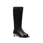 New European and American Fish Mouth Clip Toe Mid Boot, Fashionable Thin High Heel Side Zipper Women's High Tube Cool Boot