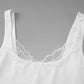 Lace Trim Tanks Top Summer Clothes Woman 2026 Trendy Crop Tops Black White