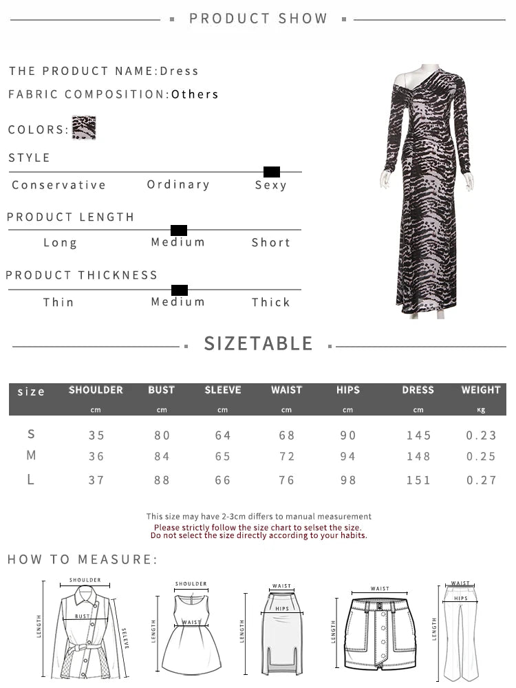 Patchwork Design Long Dress Women Autumn Trend Inclined Shoulder Full Sleeve Skinny Stretch Wild Style Streetwear