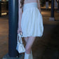 Chest Wrap Dress Women Round Stamp Print Fluffy Hem Sleeveless Simple Classic High Street Daily Chic Mini Bodycon
