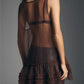 Women Sheer See Through Tank Tops Summer Layered Ruffle Sleeveless Shirt Basic Vest Y2K Aesthetic Clothes for Streetwear