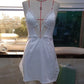 Y2K Lace Stitching Satin Bodycon Dress Set Women Sexy Sleeveless Mini Dresses Fairycore Coquette Party Holiday Robe 2023