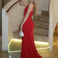 Women Sexy Maxi Dress Sleeveless Spaghetti Strap Pearl Button Decor Bodycon Dress Backless Elegant Evening Party Dress