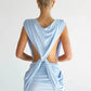 Deep V Neck Sleeveless Sexy Mini Dress Women Elegant Hollow Out Backless High Waist Ruched Skinny Club Party Dresses