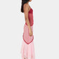 Women Color Block Lace Sexy Midi Dress Spaghetti Strap Sleeveless Asymmetrical Hanky Hem Party Beach Vacation Dresses