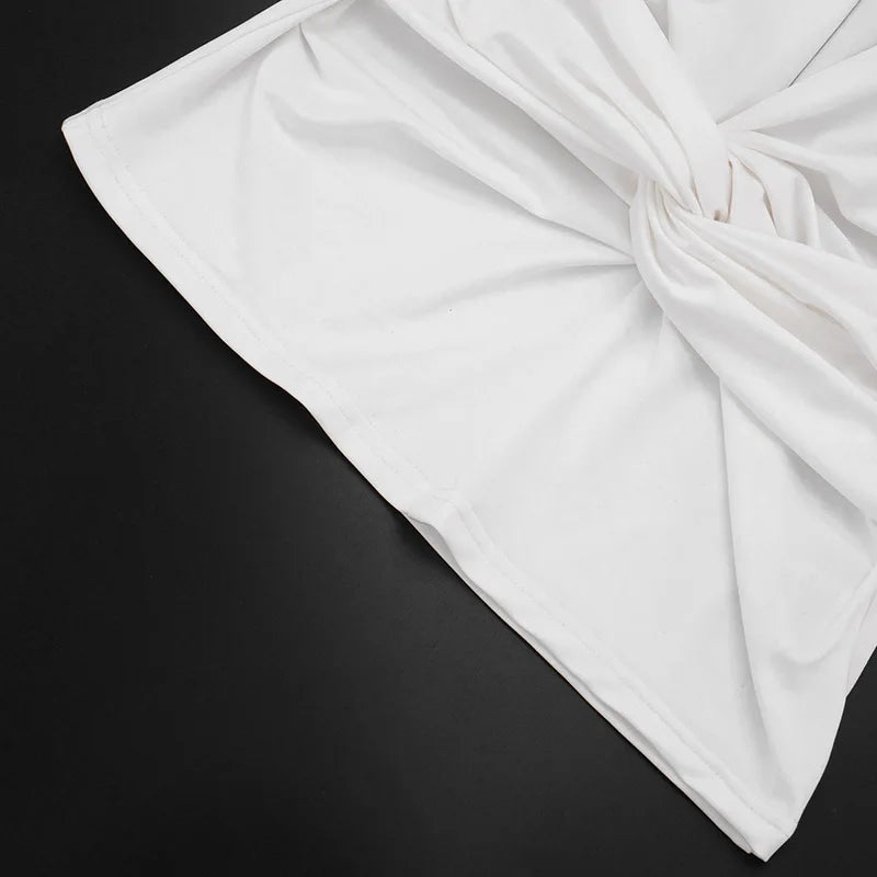 Twisted Deep V Neck Sleeveless Backless Tops Fashion 2026 Summer Clothes for Women T Shirts White Black