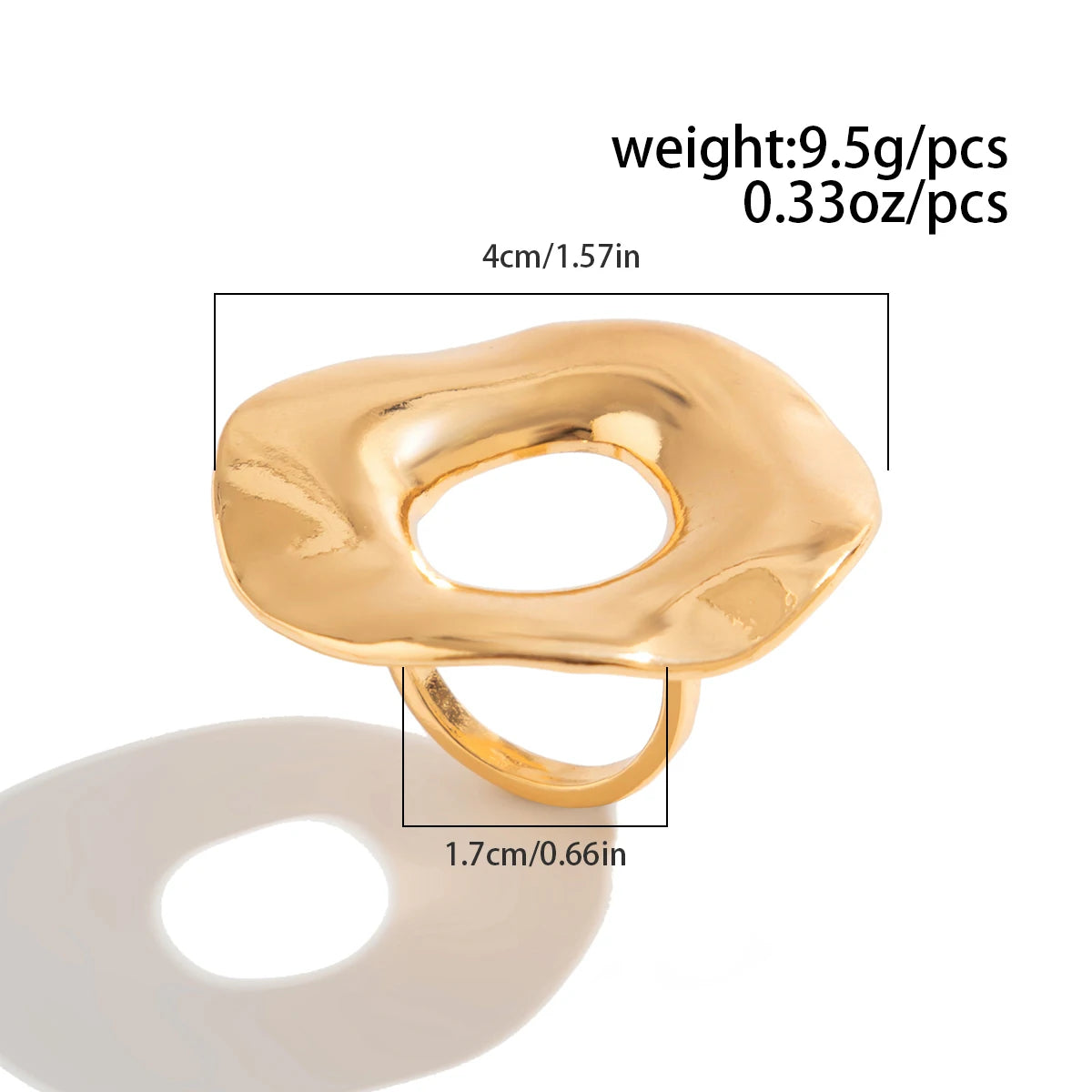 Creative Unique Metal Petal Flower Branch Open Ring Women Punk Gold Color Geometric Adjustable Rings Y2K Couple Jewelry