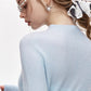 2024 Winter New Arrivals 100% wool half turtleneck solid color long sleeves sweater for women