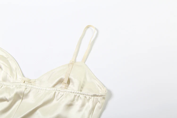 Sexy Coquette 2 Piece Set Women Fashion Silky Patchwork V-Neck Camisole +Sequins Shorts Matching Hottie Street Suits