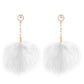 Romantic Long Tassel Fluffy Feather Drop Earrings for Women Wed Elegant Boho Imitation Pearl Dangle Earring Y2K Jewelry