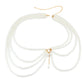 Luxury Imitation Pearl Waist Belly Belt Chain for Women Summer Bikinis Hip Hop Jeans Dress Waistband Body Jewelry