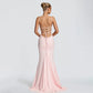 Spaghetti Strap Backless Fishtail Maxi Dresses 2026 Woman Elegant Evening Gown Party Birthday Dress