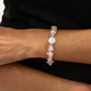 Trendy Elegant Imitation Pearls Bracelets for Women Vintage Irregular Pink Stone Hand Accessories 2026 New Year Jewelry