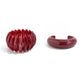 2 Styles Vintage Red Thick Resin Acrylic Bangles for Women on Hand 2025 New Fashion Irregular Arm Bracelet Boho Jewelry