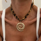 7 Styles Ethnic Multilayer Velvet Chain Necklace Women 2025 New Fashion Metal Conch Starfish Heart Pendant Neck Jewelry