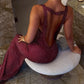 Shiny Rhinestone Deep V Backless Maxi Dresses Sexy Elegant Evening Gown Birthday Dress for Woman 2026