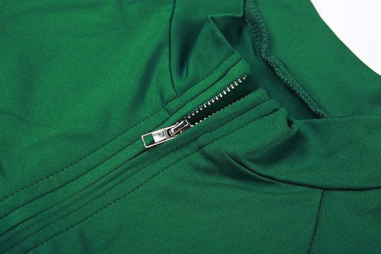 Casual Sporty Women2 Piece Set Letter Print Zip Crop Tops+Leggings Matching Street Stretch Skinny Streetwear Outfits