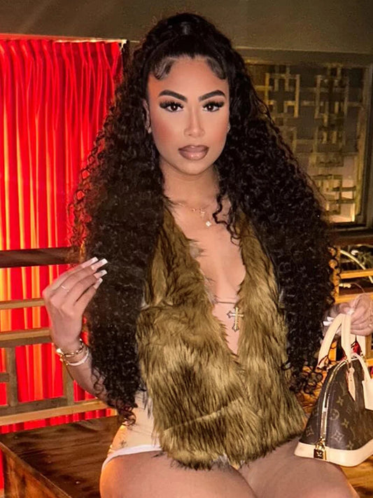 Halter Furry Tank Tops Women Sexy Backless Bandage Y2K Summer Trend Midnight Party Clubwear Hipster Wild Basic Vest