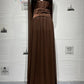 Deep V Neck Backless Sexy Maxi Dress Women Elegant Sleeveless Backless Bodycon Pleated Club Party Long Dress Female