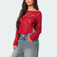 Women Open Back Knit Top Hollow Out Ripped Sweaters Long Sleeve Distressed Sheer Backless Crochet Crop Tops Vintage