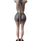 Leopard Print Halter Mesh Romper Women Trend Wild Backless Bandages Deep V-Neck Ruched Patchwork Chic Party Clubwear