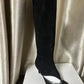 New European and American Fish Mouth Clip Toe Mid Boot, Fashionable Thin High Heel Side Zipper Women's High Tube Cool Boot