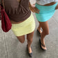 Women Y2K Low Rise Mini Skirt Stretchy Bodycon Solid Color Soft Jersey Slim Fit Summer Streetwear Short Skirt