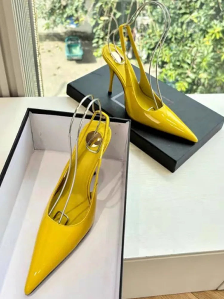 European and American Spring/Summer New Pointed Stiletto Sandals Fashionable and Sexy Party Wedding Women's High Heel Sandals