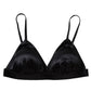 93.8% Real Mulberry Silk Women's Bralette Wireless Bra Triangle Cups Removable Padded Wire Free Lightly Lined Everyday