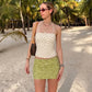 Retro Polka Dot Print Halter Tops for Woman Crop Top Sexy Summer Tanks Camis Women Clothing