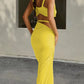 Skinny 2 Piece Set Women Square Collar Bra+Long Skirts 2025 Vacation Beach Party Summer Trend Bandage Ruched  Suits