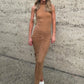 Sleeveless Ruched Sexy Maxi Dress For Women Gown Fashion Two Layer Mesh Bodycon Club Long Dress Vestido Elegant