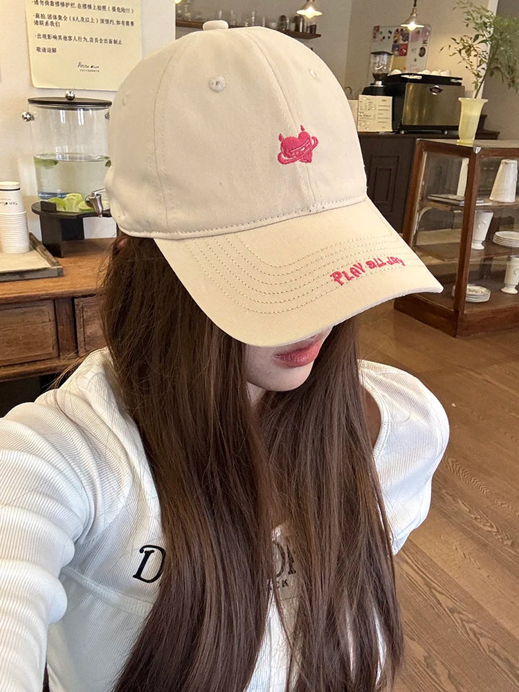 Streetwear Casual Baseball Cap with Unique Graphic Print and Lettering