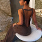 Women Rhinestone Maxi Dress Sleeveless Deep V Neck Backless Bodycon Mermaid Long Dress Evening Party Club Formal Gown