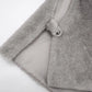 Woman Vests Luxury Faux Fur Warm Fluffy Turtleneck Buckle-down Sleeveless Top Coat Jacket Winter Clothes