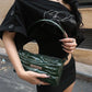 Slash Neck t-Shirt Women Button Half Sleeve Fake Diamond Letter Music Festival Leisure Daily Summer Trend Streetwear