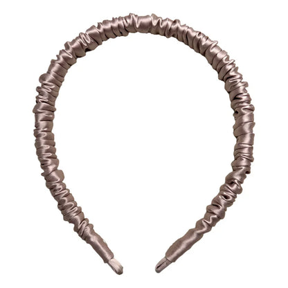 Hair Hoop Band Headbands For Women Girl 100% Pure Mulberry Silk Elastic Luxury Hair Accessories