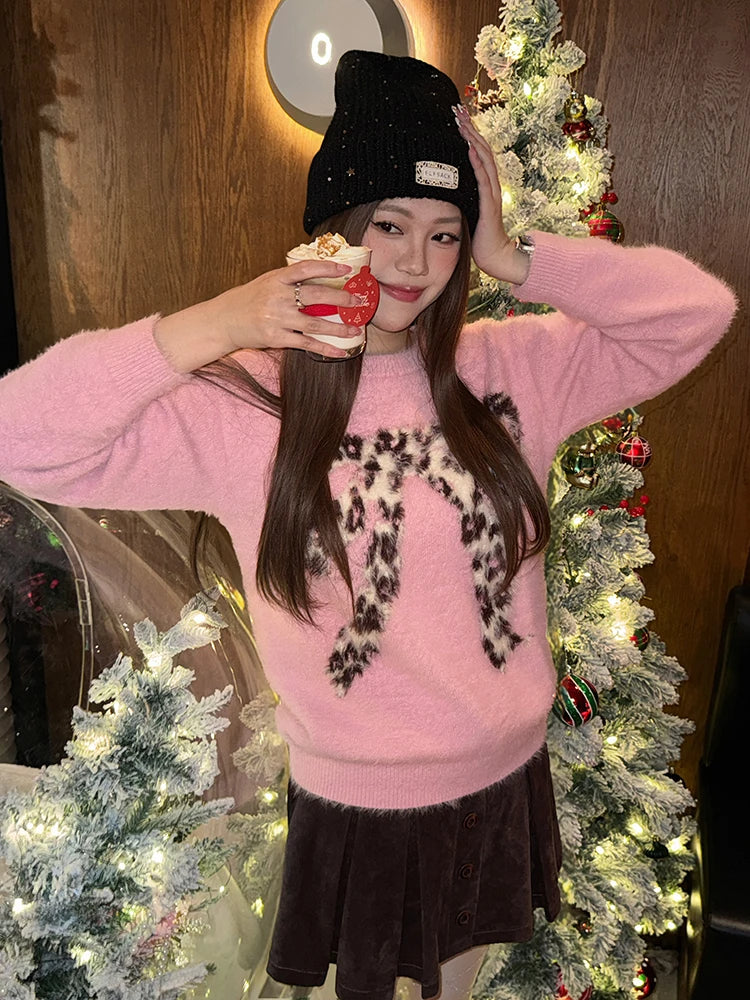 Y2K Sweet Star Sequin Warm Solid Knit Beanie For Women