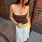 Colorblock Long Summer Dress 2026 Fashion Casual Spaghetti Strap Backless A-line Dresses