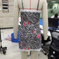 Zebra Stripes Floral Print Mini Dress Sexy Women Lace Patchwork Sleeveless Party Dress Summer Holiday Beachwear