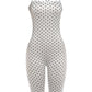 Polka Dot Print Backless Rompers Woman Summer Sexy Bandage Halter Sleeveless Skinny Peach Hip Streetwear Playsuits