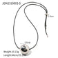 Trendy Stainless Steel Waterproof Irregular Geometric Metal Wax Rope Necklace Gold Silver For Women Jewelry Gift