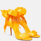 European and American Summer New Ankle Strap Women's Slim High-heeled Sandals Fashionable and Sexy Party Wedding Sandals